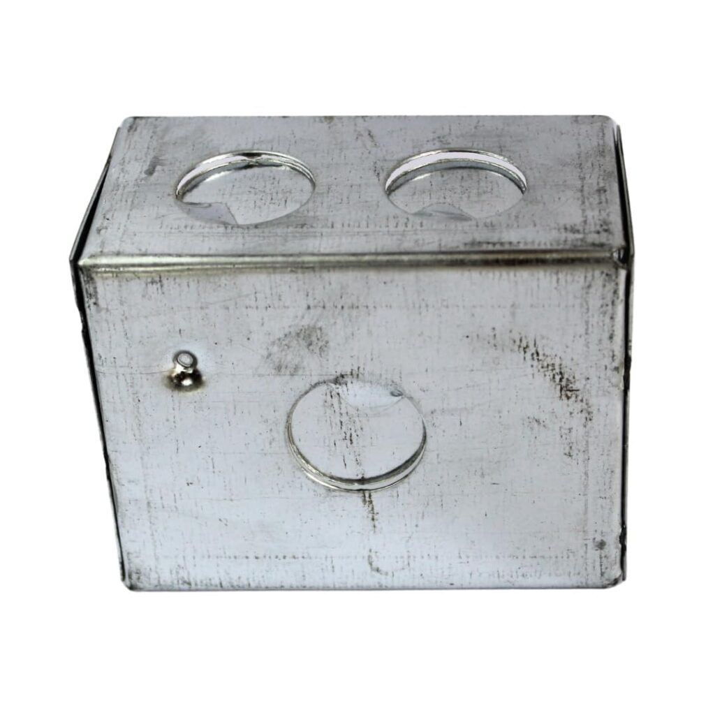 2 Modular Metal GI Box Metal Flush Box Standard Size & Construction GI ...